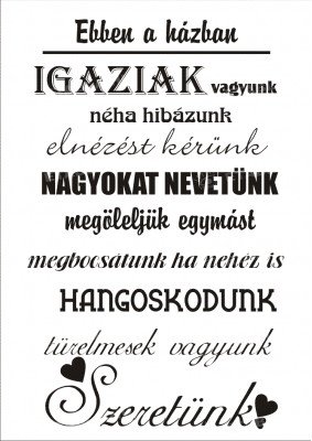 Ebben a házban  tábla