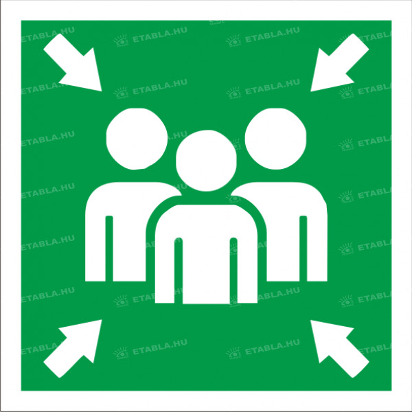 Gyülekezőhely tábla