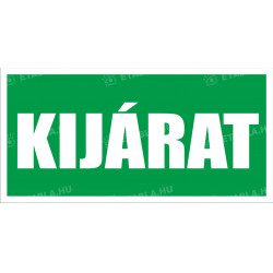 Kijárat tábla Menekülési útvonal táblák Etabla.hu