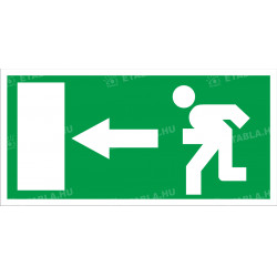 Menekülési útvonal balra tábla Menekülési útvonal táblák Etabla.hu