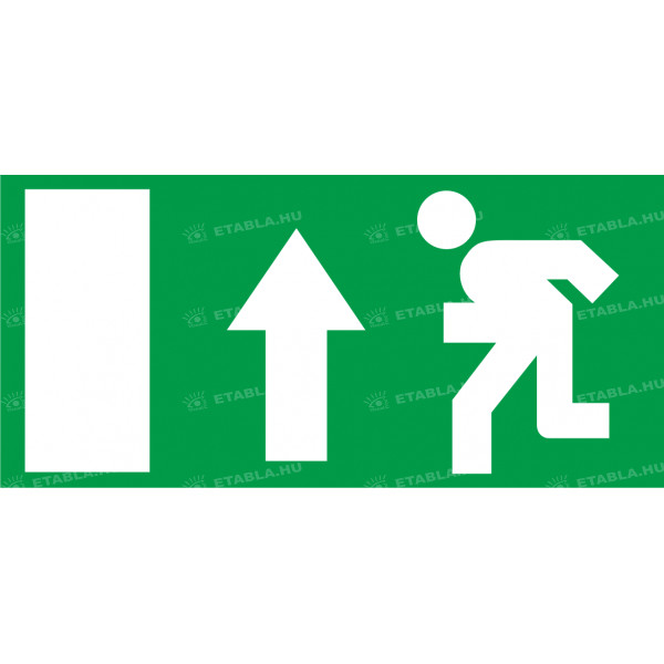 Menekülési útvonal fel tábla