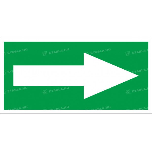 Menekülési útvonal jelző nyíl