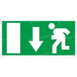 Menekülési útvonal le Menekülési útvonal táblák Etabla.hu