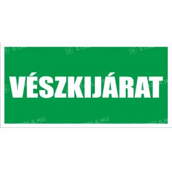 Vészkijárat tábla Menekülési útvonal táblák Etabla.hu