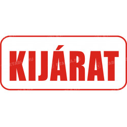 Kijárat tábla