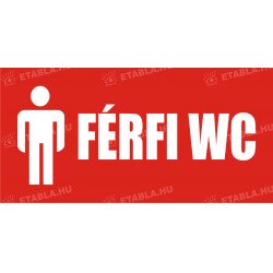 Férfi wc tábla