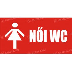 Női wc tábla