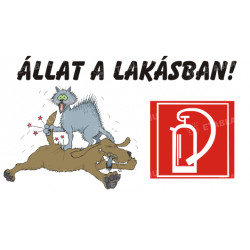 Állat a lakásban tábla Állatos táblák Etabla.hu