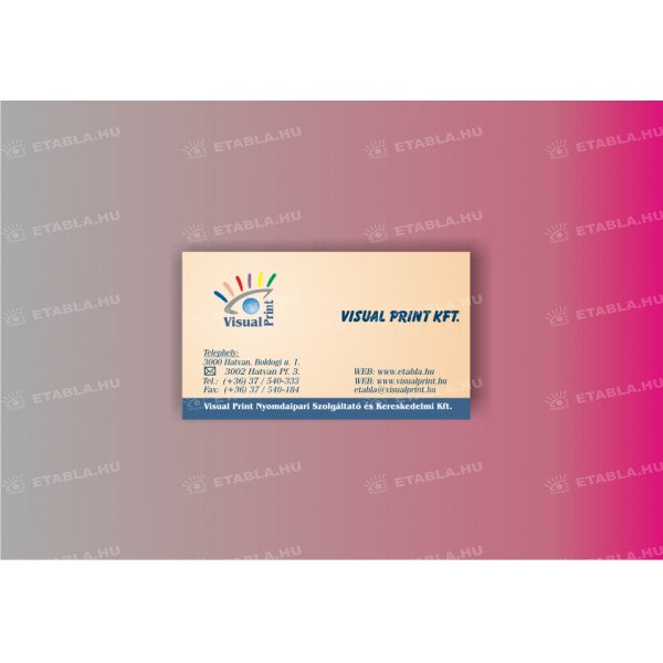 Névjegykártya - 1 oldalas