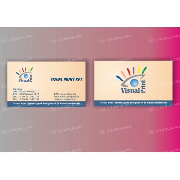 Névjegykártya - 2 oldalas
