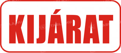 Kijárat tábla - ÖNTAPADÓS MATRICA