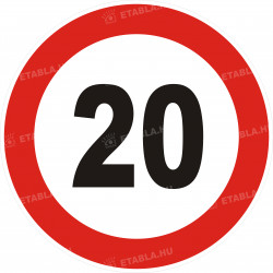 20-s születésnapi sebességkorlátozó tábla Születésnapi sebességkorlátozó táblák Etabla.hu