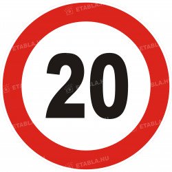 20-s születésnapi sebességkorlátozó tábla Születésnapi sebességkorlátozó táblák Etabla.hu