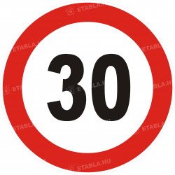 30-s születésnapi sebességkorlátozó tábla Születésnapi sebességkorlátozó táblák Etabla.hu