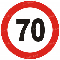 70-s születésnapi sebességkorlátozó tábla Születésnapi sebességkorlátozó táblák Etabla.hu