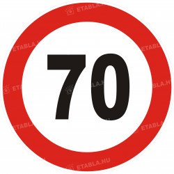 70-s születésnapi sebességkorlátozó tábla Születésnapi sebességkorlátozó táblák Etabla.hu
