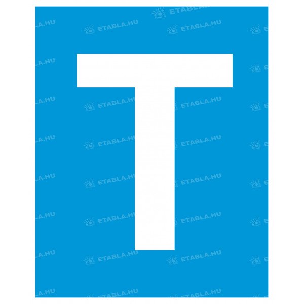 Öntapadó matrica Tanuló vezető T betű
