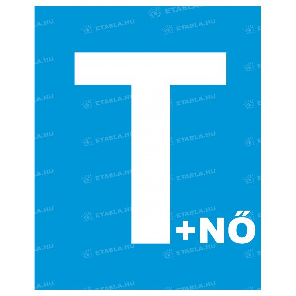 Öntapadó matrica Tanuló vezető T betű + nő