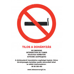 Tilos a dohányzás tábla Egyéb táblák Etabla.hu