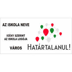 Határtalanul tanulmányi kirándulás - Busztábla 800x400 mm Pályázat és Projekt táblák Etabla.hu