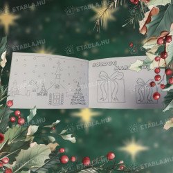 KARÁCSONYI SZÍNEZŐ/ KIFESTŐ FÜZET - KIS MÉRETŰ  - 155x100 mm - 5 db / csomag