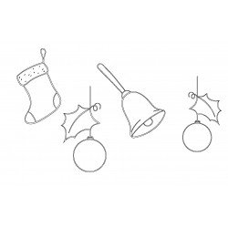 KARÁCSONYI SZÍNEZŐ/ KIFESTŐ FÜZET - KIS MÉRETŰ  - 155x100 mm - 5 db / csomag