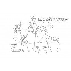 KARÁCSONYI SZÍNEZŐ/ KIFESTŐ FÜZET - KIS MÉRETŰ  - 155x100 mm - 5 db / csomag